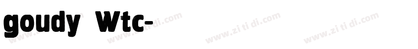 goudy Wtc字体转换
